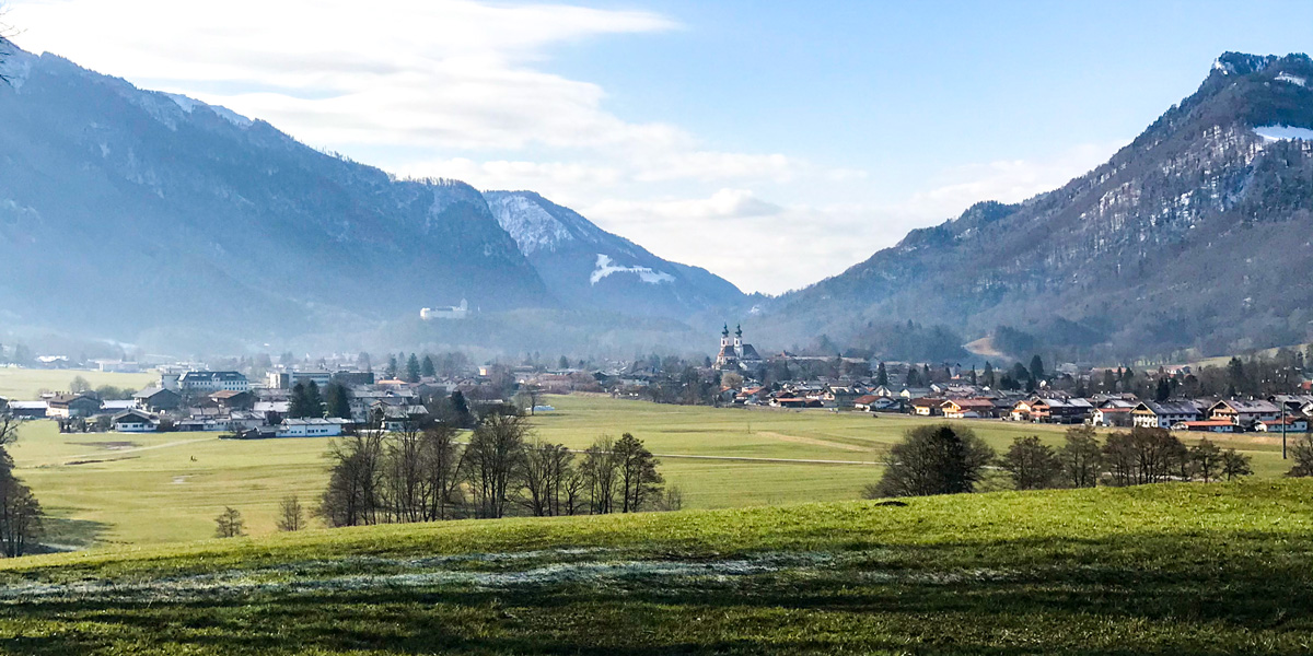 Blick auf Aschau im Chiemgau